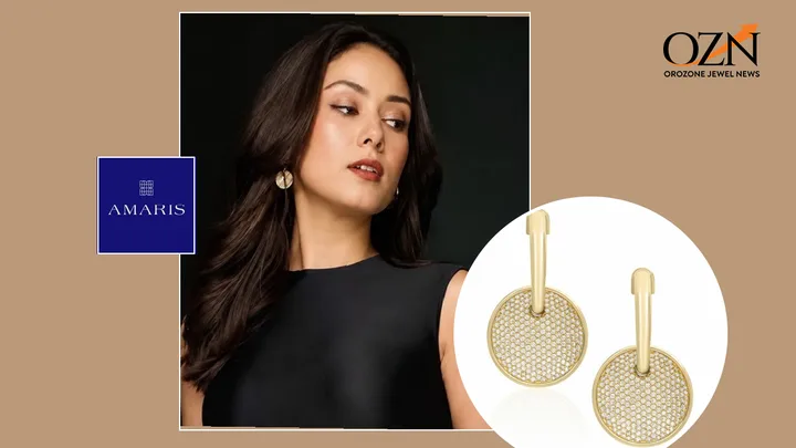 Mira Kapoor Frames AMARIS Drop Disc Earrings in Contemporary Minimalist Campaign Look