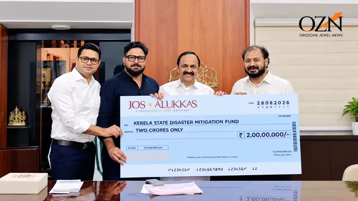 Jos Alukkas Donates ₹2 Crore to Kerala State Disaster Mitigation Fund