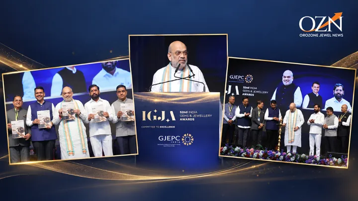 Amit Shah Calls for End-to-End Jewellery Manufacturing Push at 52nd India Gems & Jewellery Awards
