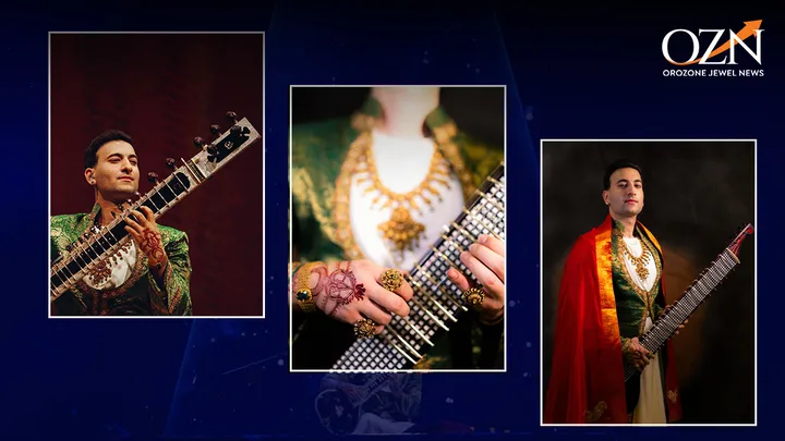 Rishab Rikhiram Sharma in M P Swarna Mahal Layered Neckpieces Define Structure