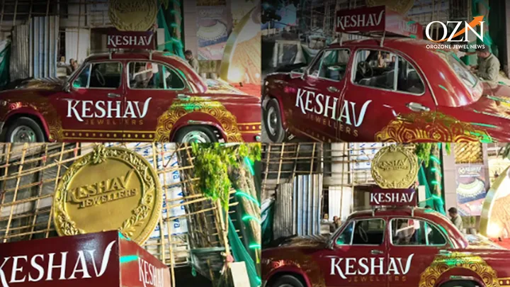 Keshav Jewellers Uses Classic Ambassador Car for Outdoor Brand Campaign in Odisha