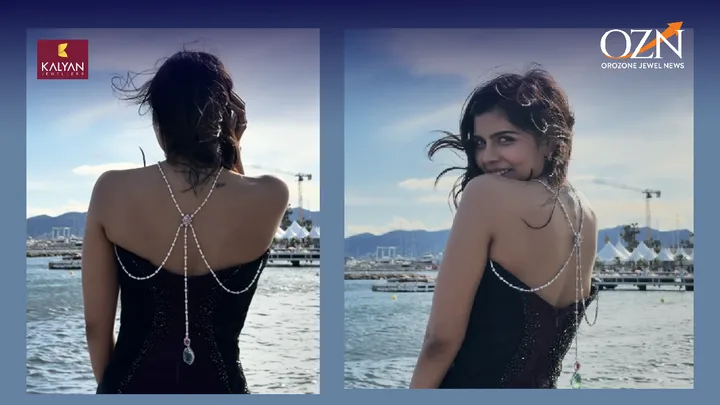 Kalyan Jewellers Marks Third Cannes Appearance with Statement Back Jewel