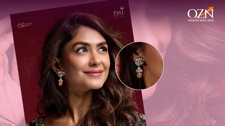 Mrunal Thakur In PMJ Jewels: A Quiet Statement in Elegant Earrings