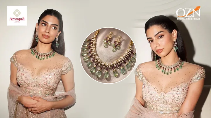 Khushi Kapoor Elevates Pre-Wedding Elegance With Amrapali’s Heritage Polki & Emerald Choker