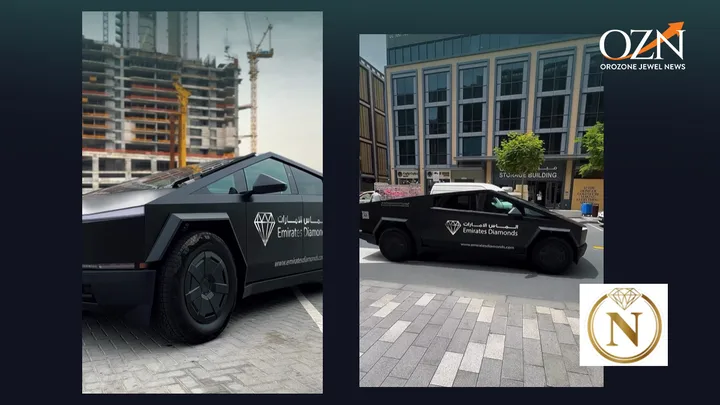 National Jewellery Introduces Tesla Cyberbeast for Customer Pick-Up in Dubai
