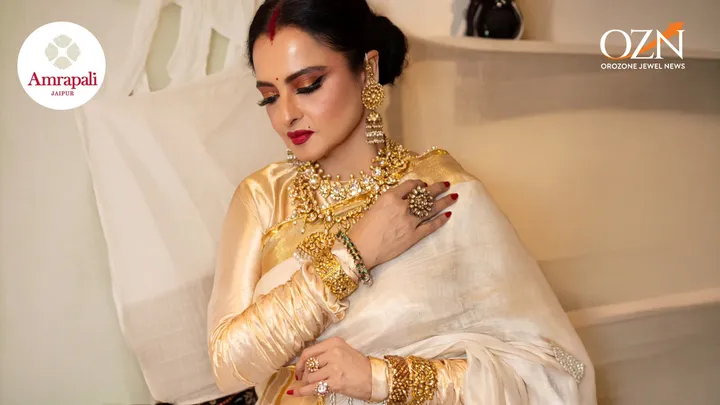 Rekha Shines in Archival Jadau Polki by Amrapali Jewels at ‘Umrao Jaan’ 4K Premiere